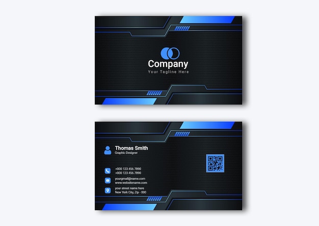 modern and clean professional business card template