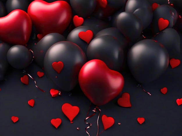 Modern and clean PSD happy valentines day background