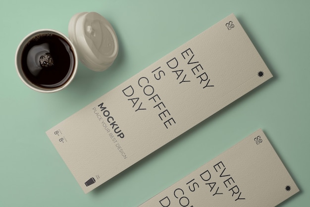 Modern coffee package branding mock-up