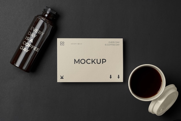 Modern coffee package branding mock-up