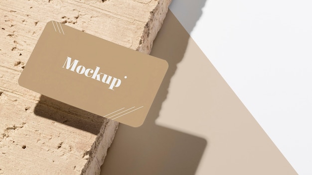 Modern composition of mock-up business card