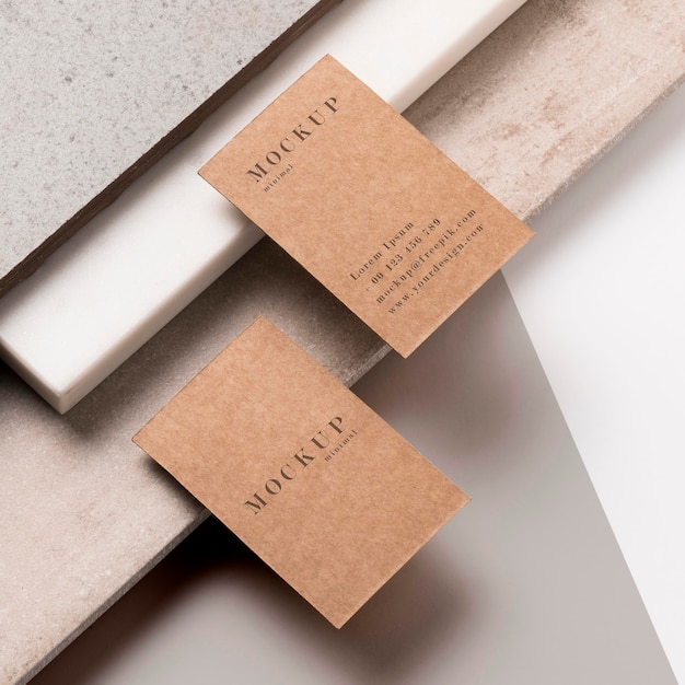 Modern composition of mock-up business card