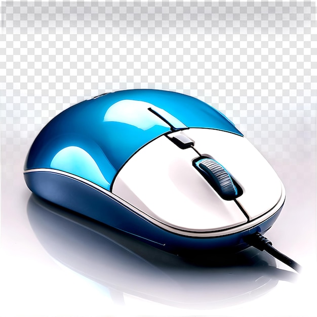 PSD modern computer mouse isolated on a transparent background