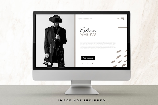 Modern Computer Screen Mockup