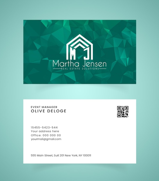 Modern Corporate Business Card Template Design