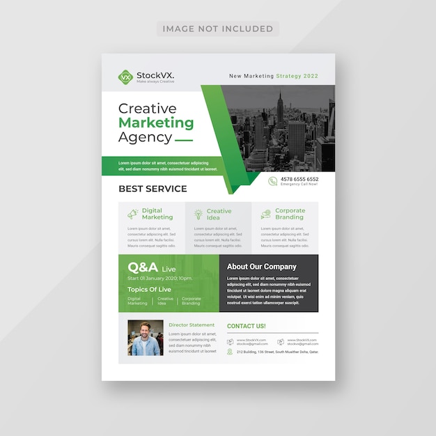 Modern Corporate business flyer template Template