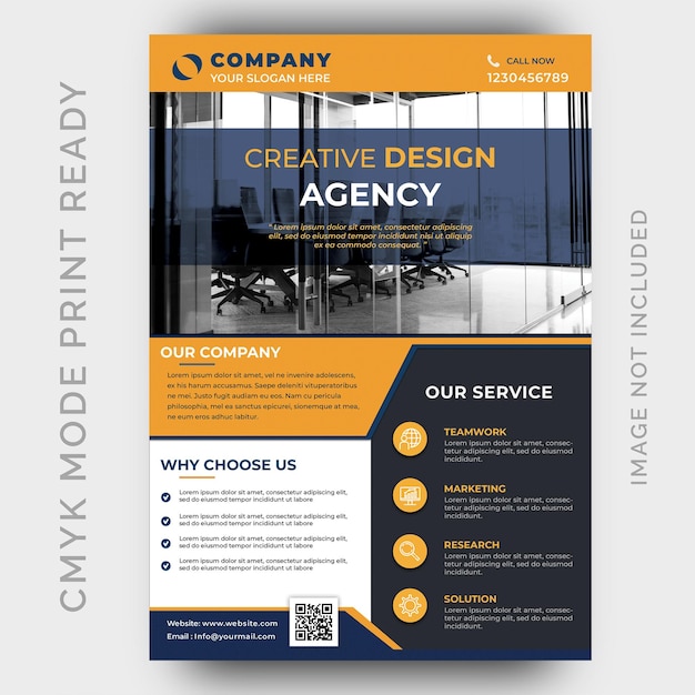 PSD modern corporate flyer brochure report magazine poster design