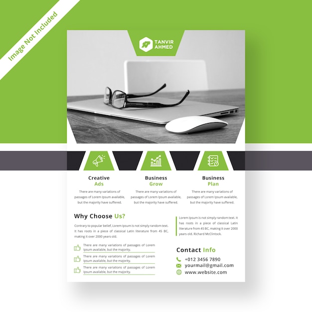  modern corporate flyer template 