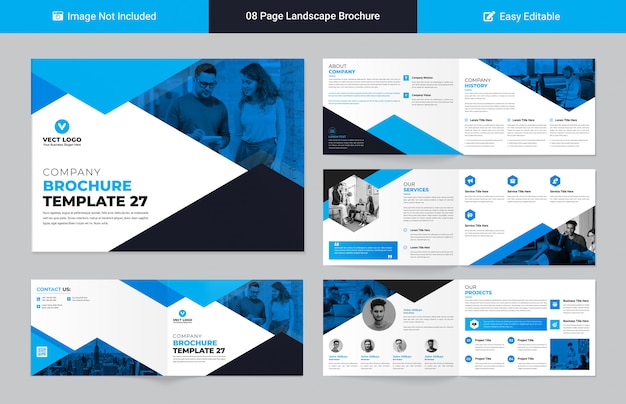 Modern corporate profile template for business presentation