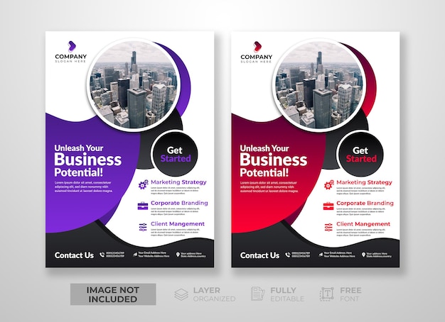 Modern and creative Corporate business digital marketing agency multipurpose concept flyer template