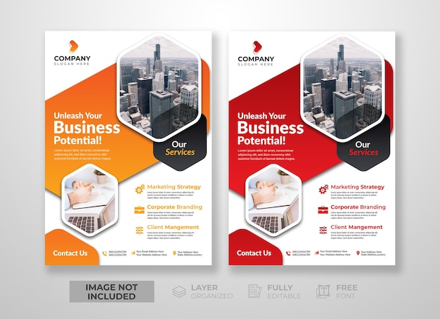 Modern and creative Corporate business digital marketing agency multipurpose concept flyer template