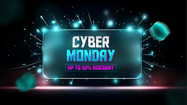 modern cyber monday background