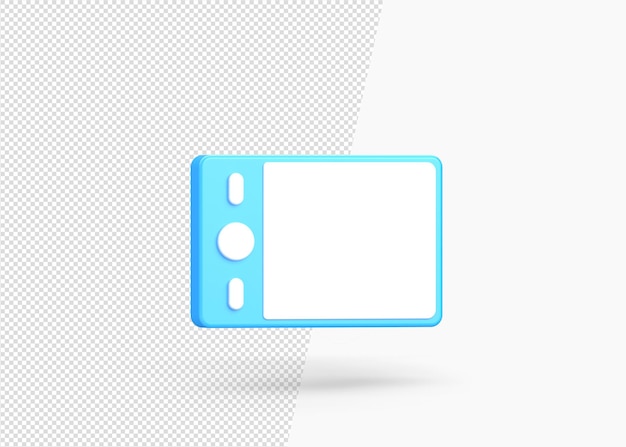 Modern design tablet isolated 3d icon