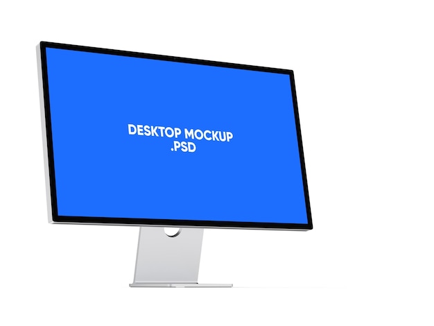 Modern Desktop Computer Screen Mockup with Alpha Background