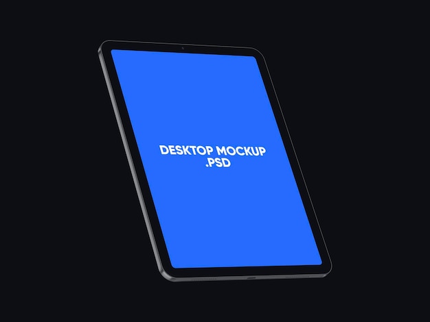 Modern Digital Tablet Screen Mockup with Alpha Background PSD