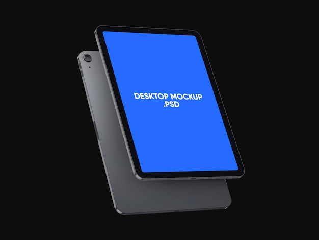 Modern Digital Tablet Screen Mockup with Alpha Background PSD