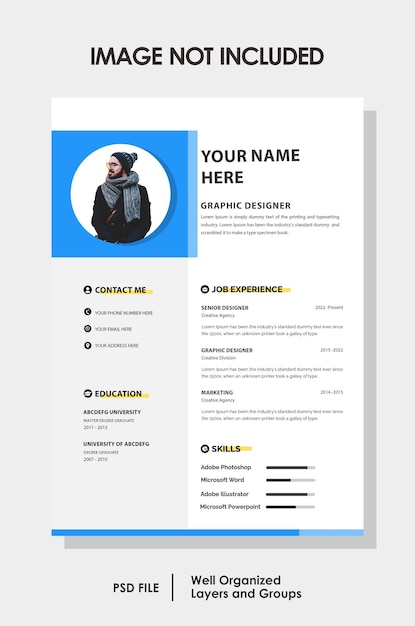 modern and elegant cv template