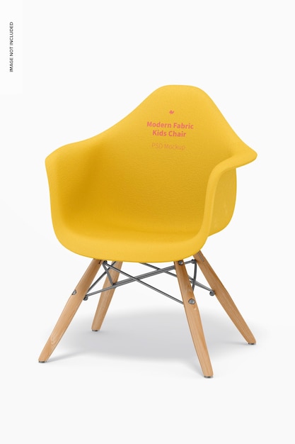 Modern Fabric Kids Chair Mockup