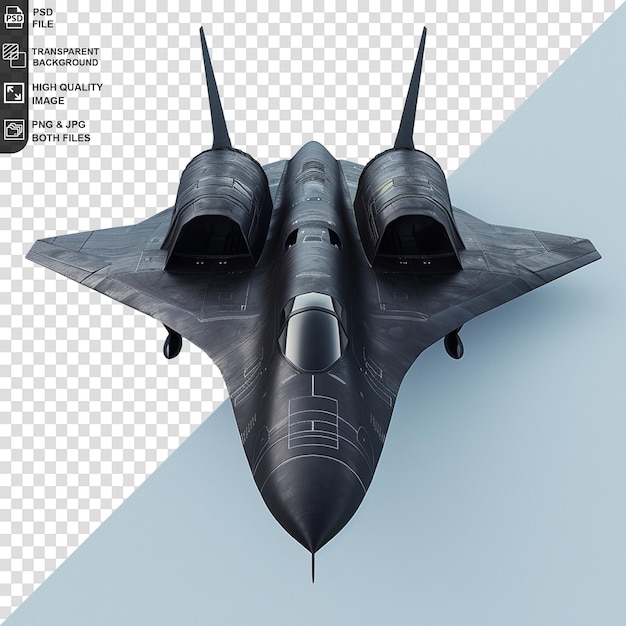 Modern fighter jet military airplane isolated on transparent