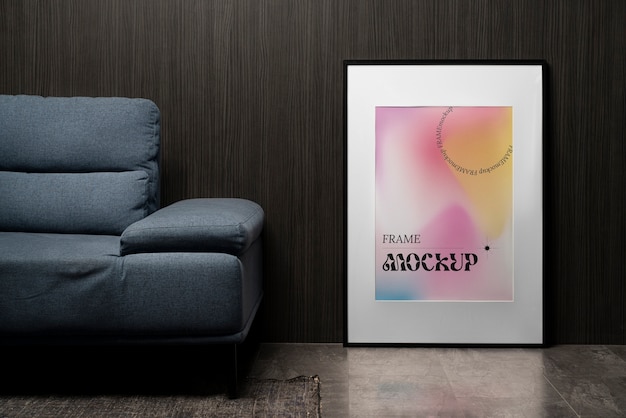 Modern frame mockup design