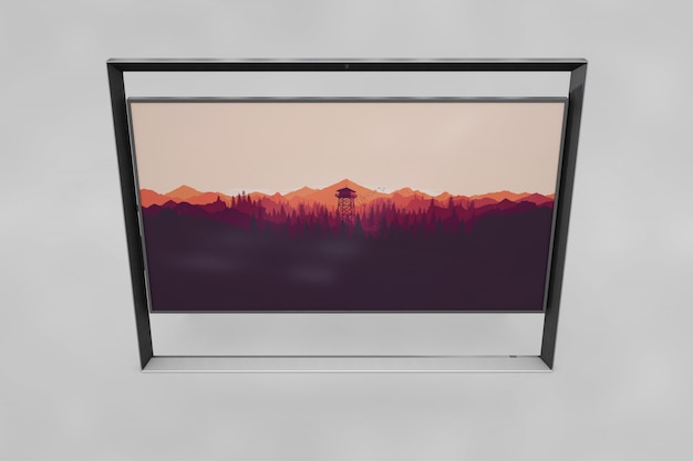 PSD modern frame mockup