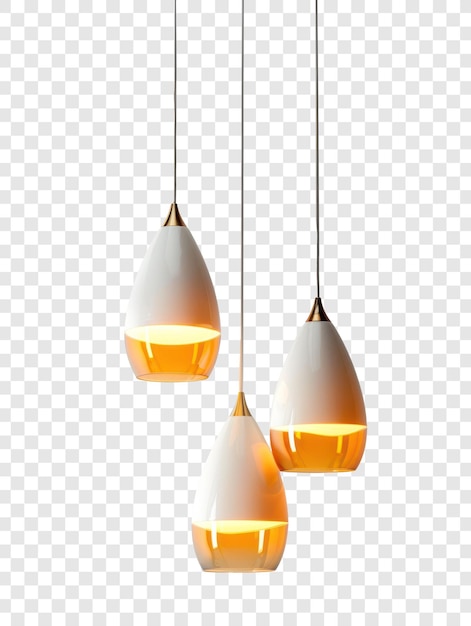 modern hanging lamp isolate on transparency background PSD