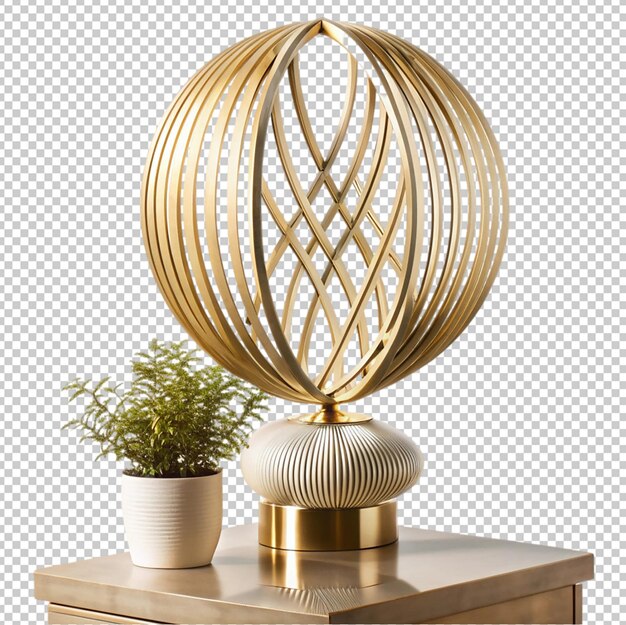 PSD modern home d cor showpiece on transparent background