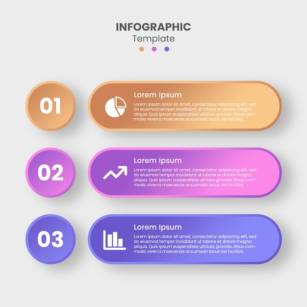 modern infographic steps template