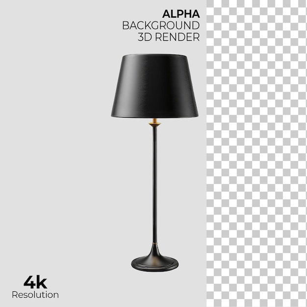 Modern Lamp on Transparent Background