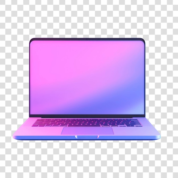 PSD modern laptop with gradient screen