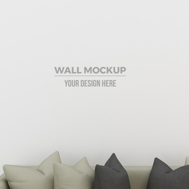 modern living room and sofa decoration mockup