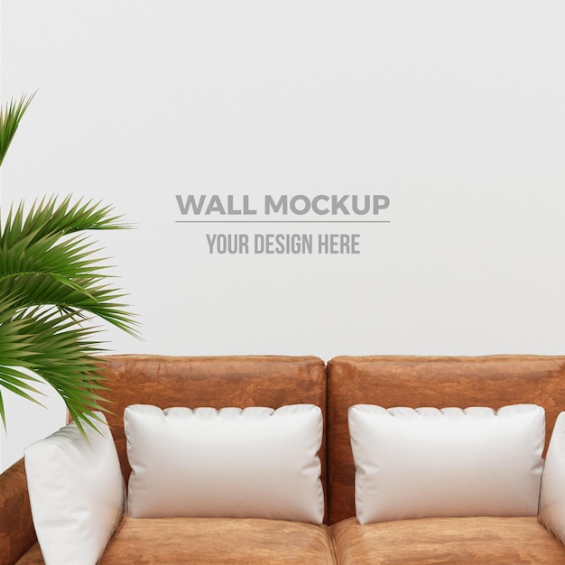 modern living room and sofa decoration mockup