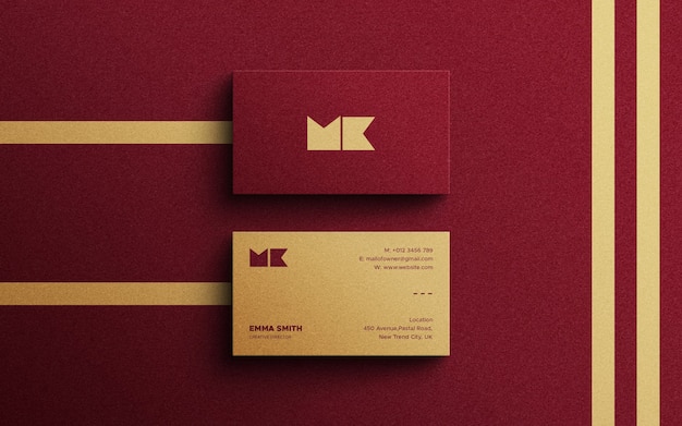 Modern Luxury Business Card Mockup