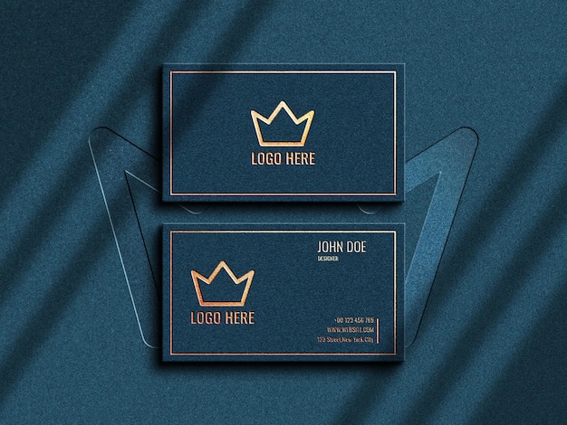 Modern and luxury business card mockup