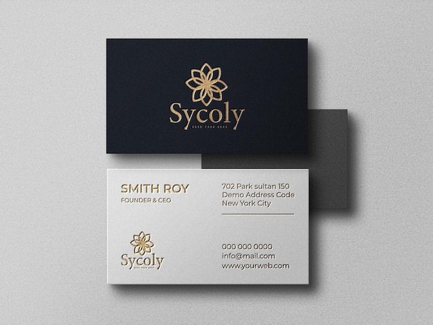 Modern and luxury business card mockup