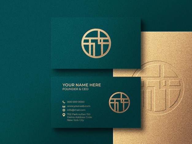 Modern and luxury business card mockup