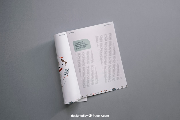 Modern magazine mockup