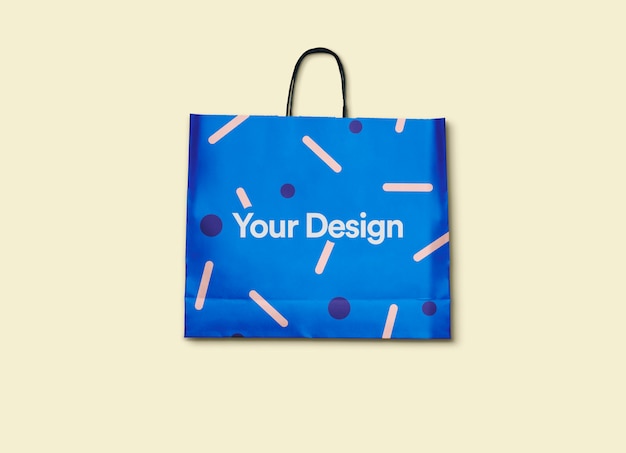 Modern Minimal Bag with text template