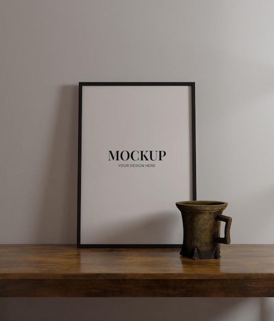 modern minimalist frame mockup