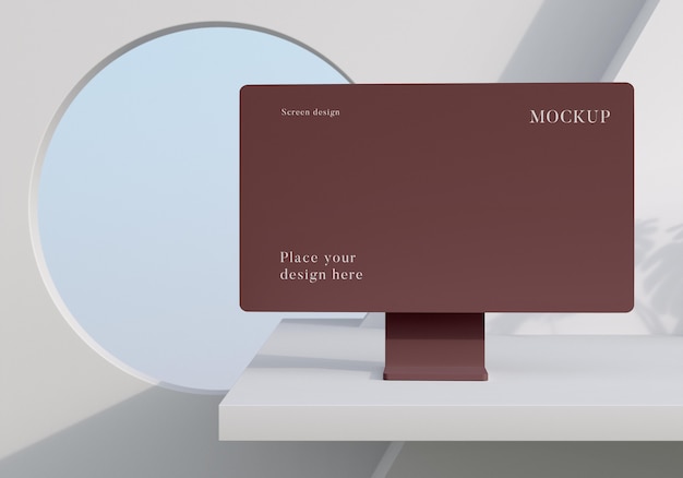 Modern mock-up desktop arrangement