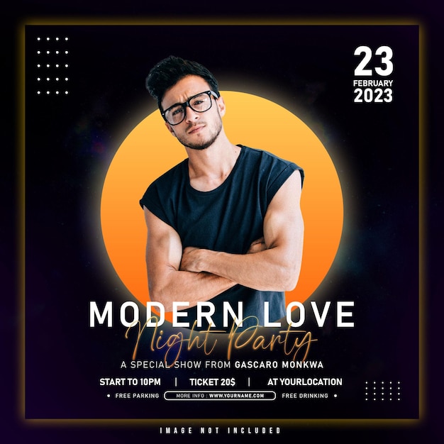 MODERN NIGHT PARTY SOCIAL MEDIA TEMPLATE