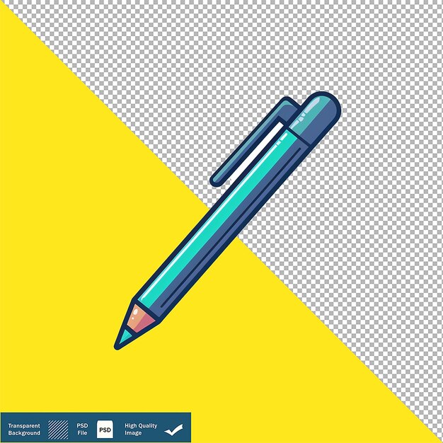 Modern Pen Line Icon Vector Line Art on Transparent Background PNG PSD