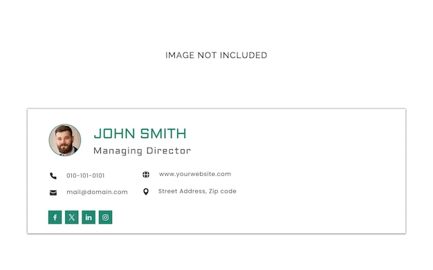 Modern personal Email Signature Template