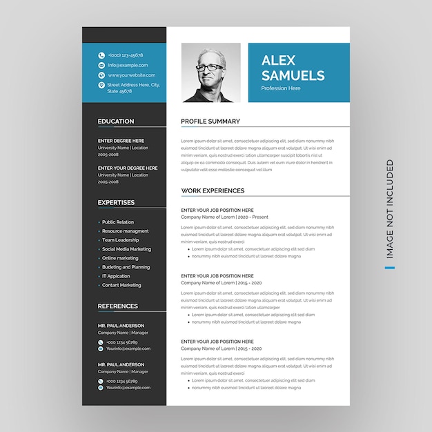 Modern resume cv template