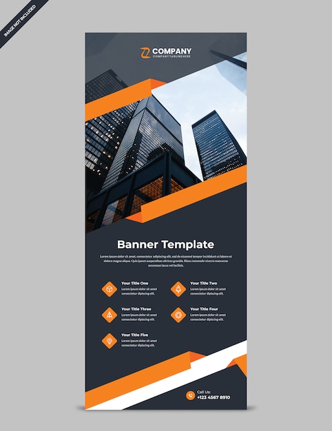 Modern rollup banner template for professional business and advertise