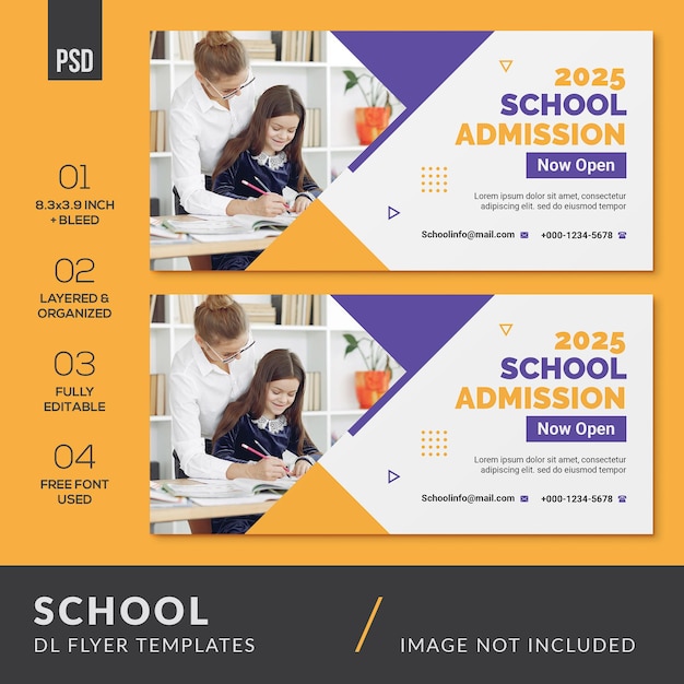 Modern School DL Flyer Banner Templates