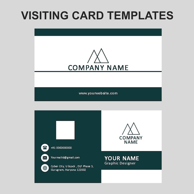 Modern simple corporate card business card Visiting Card Design