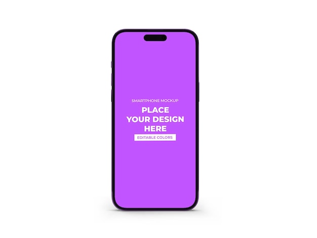 Modern Smartphone Mockup Template Isolated