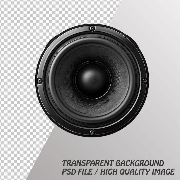 Modern Speakers Isolated on Transparent Background PSD File