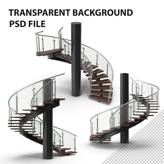 Modern Spiral Stair PNG